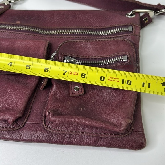 Fossil Crossbody Plum Leather Shoulder Bag - Picture 9 of 10